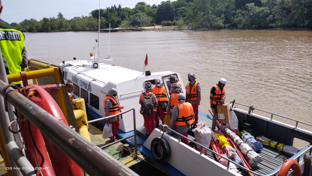 Sekcam Merbau Lepas Kontingen LT - IV dari Merbau ke Tingkat Provinsi Riau