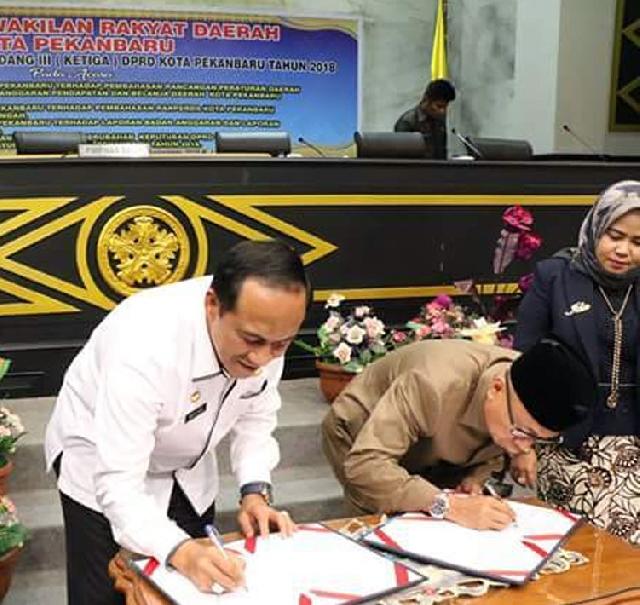 Wakil Rakyat dan Pemko Sepakati APBD P Pekanbaru Sebanyak Rp. 2,6 T