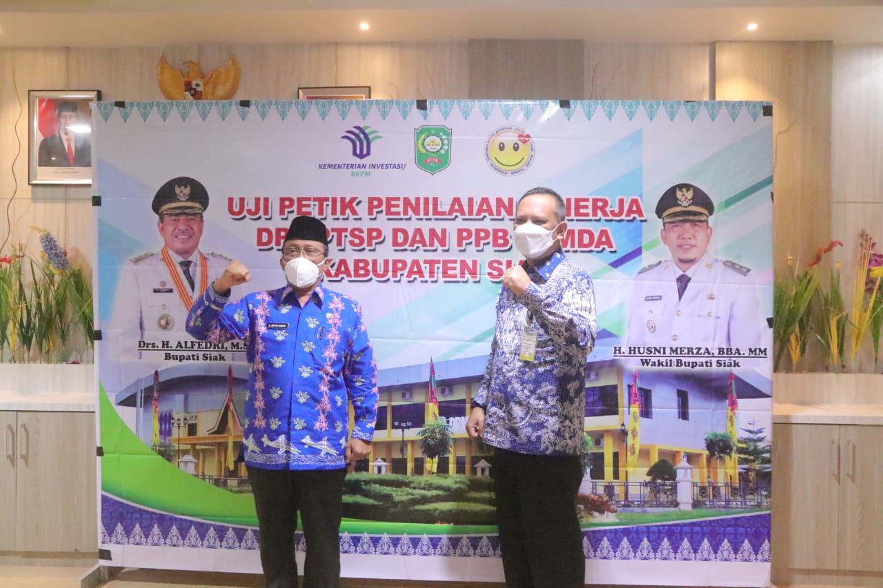 Uji Petik Penilaian Kinerja DPMPTSP Kabupaten,  Kab Siak Masuk 9 Besar dan Satu-satunya di Sumatera
