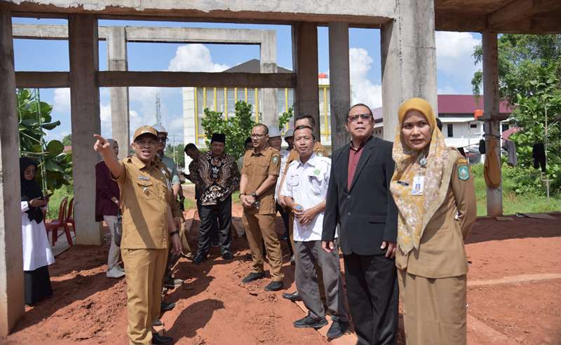 Bangunan Masjid di Kampus STAIN Bengkalis Ditinjau Wabup Bagus Santoso