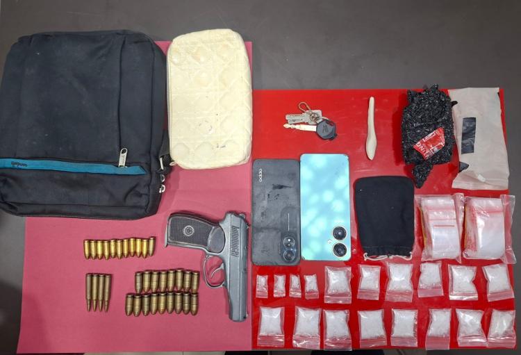 Pengedar Sabu di Rohul Simpan Airsoft Gun dan Puluhan Amunisi