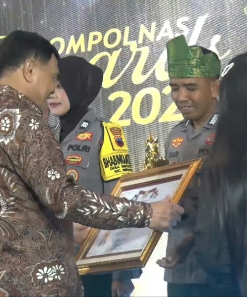 Personel Polres Kepulauan Meranti Raih Juara 1 Kompolnas Award 2026 Kategori Perorangan Desa 3T