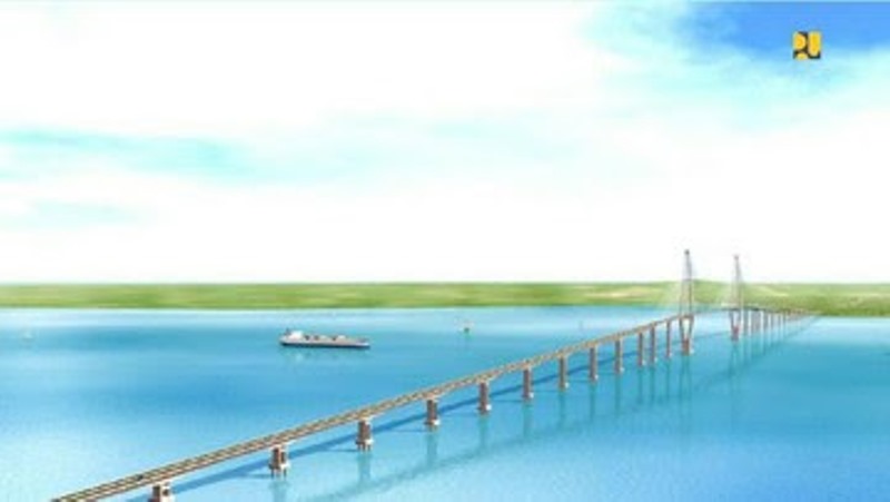 Jembatan Terpanjang RI Jadi Dibangun, Belah Laut