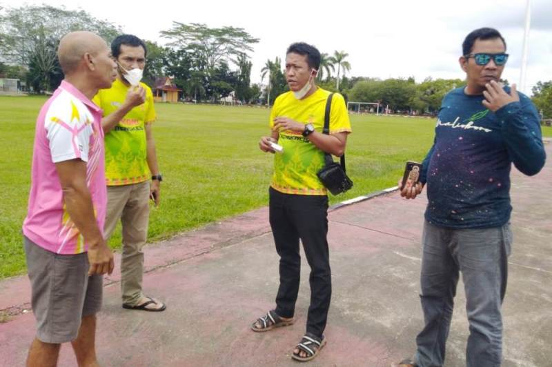 Optimis Pertahankan Juara Umum, Ketum KONI Bengkalis Tinjau Venue Porprov di Kuansing