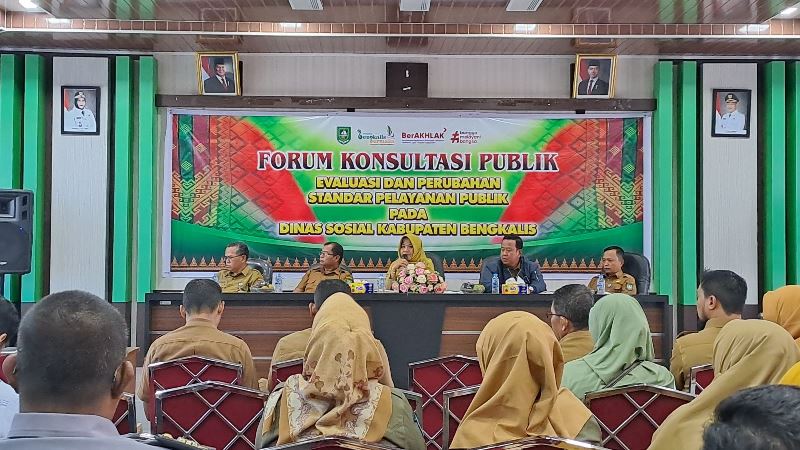 Layanan Sosial Kian Berkualitas, Dinsos Bengkalis Gelar Forum Konsultasi Publik