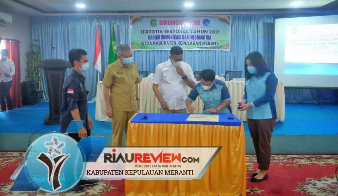 Wujudkan Program Satu Data Indonesia, Pemkab Meranti MOU dengan Pihak BPS