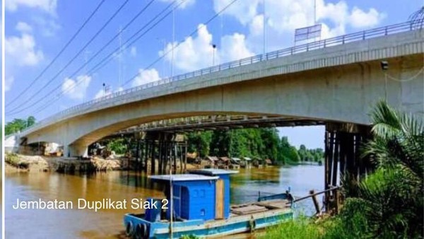 Jembatan Duplikat Siak 2 akan Rampung dalam dua Bulan