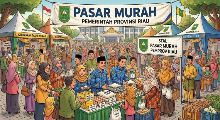Pemprov Riau Gelar Operasi Pasar Murah di Lima Lokasi Pekan Ini