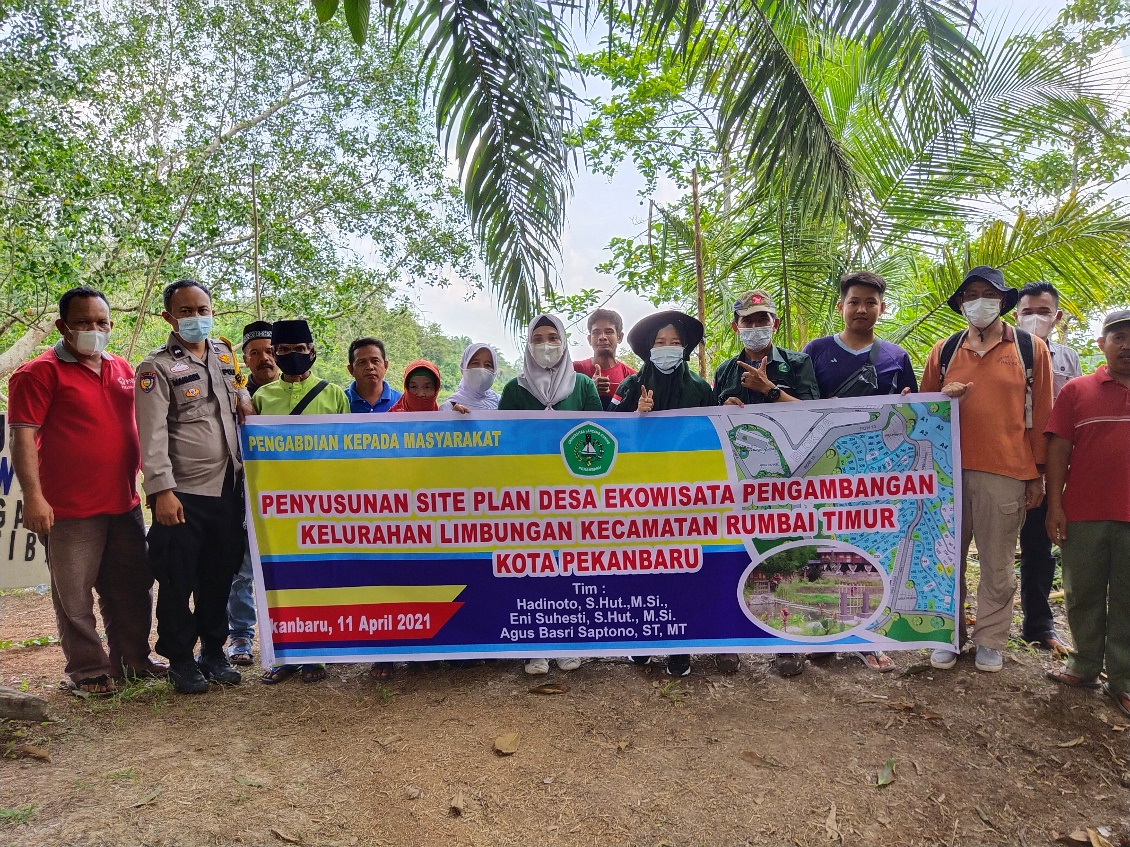 Dosen Unilak Bantu Penyusunan Site Plan Desa Ekowisata Pengambangan Kel Limbungan