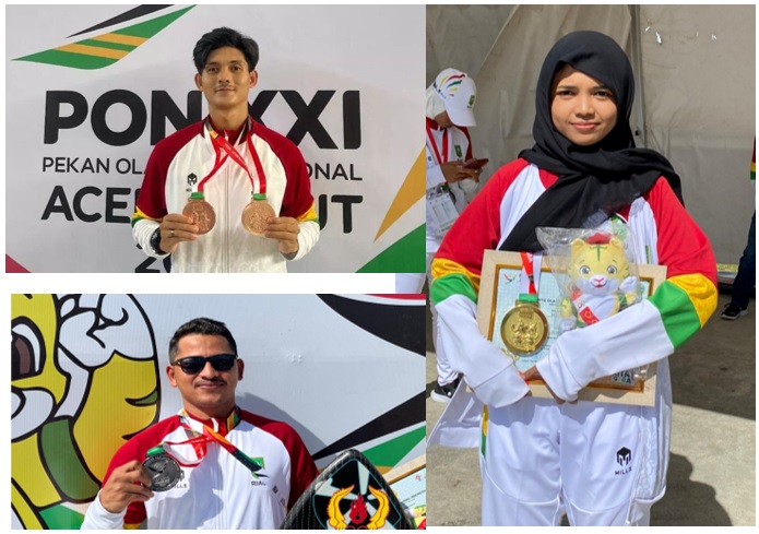 Hebat, Tiga Mahasiswa Unilak Kembali Raih Prestasi Nasional di PON XXI Sumut Aceh