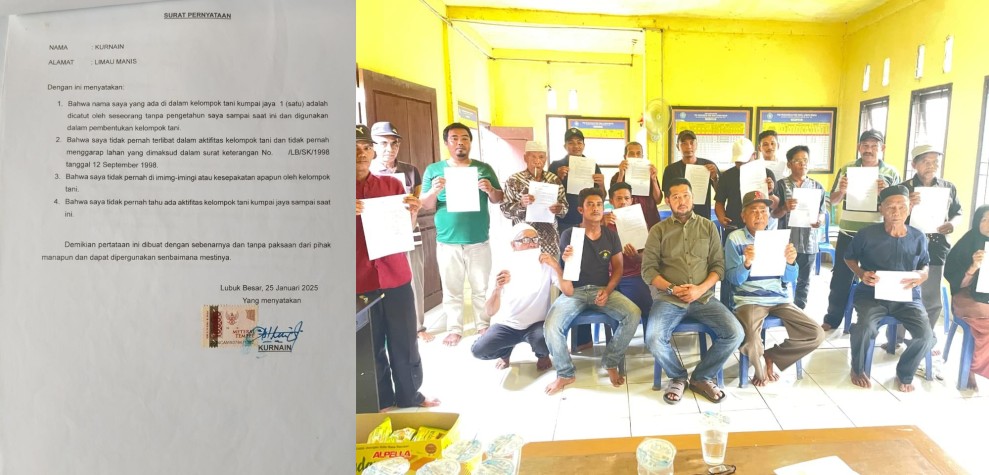 Dinilai Anggotanya Bodong, Kelompok Tani Desa Lubuk Besar  Minta PN Tembilahan Tidak Eksekusi