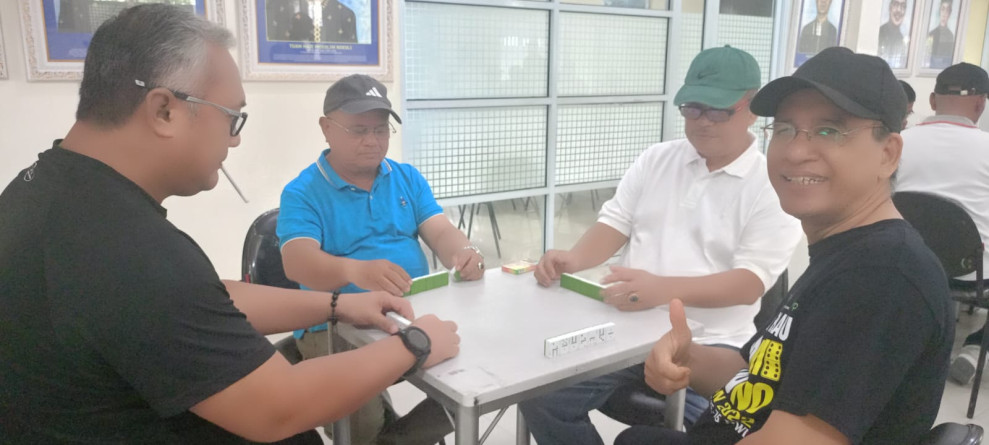 Pererat Tali Silaturahmi, PWI Riau Gelar Pertandingan Domino dan Tenis Meja