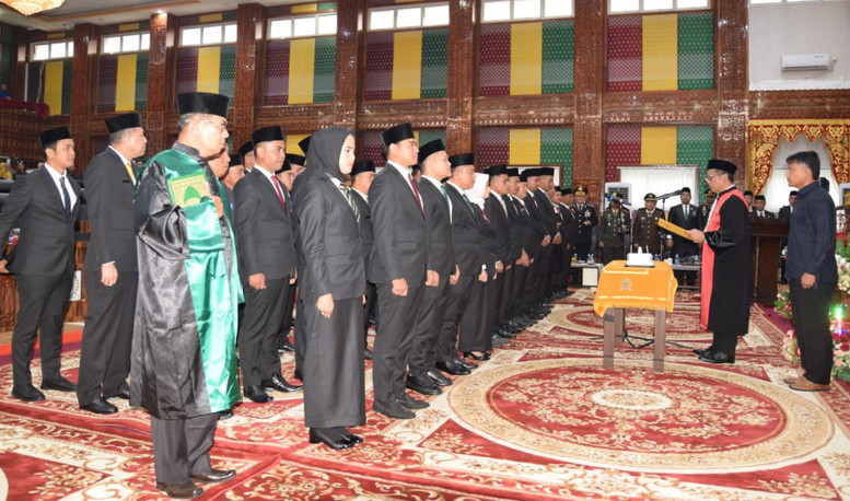 45 Anggota DPRD Rokan Hilir Periode 2024-2029 Resmi Dilantik