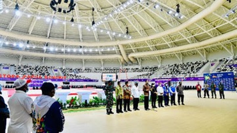 Pamer Canggihnya Arena PON XX, Jokowi: Jangan Sampai Sepi!
