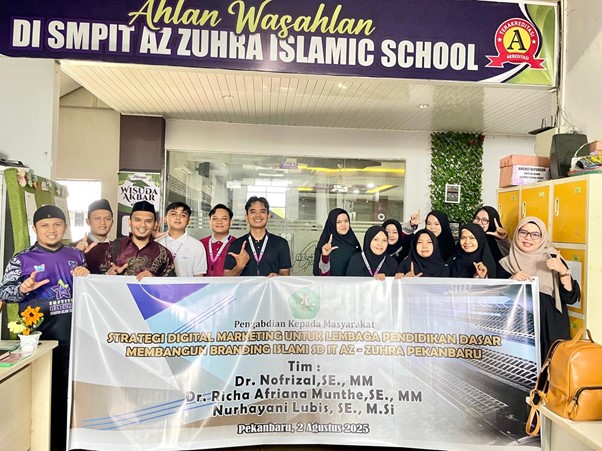 Dosen Pascasarjana Unilak Edukasi Guru SDIT Az Zuhra tentang Strategi Digital Marketing