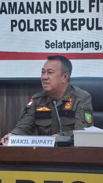 Wabup Muzamil Hadiri Rapat Lintas Sektoral Operasi Ketupat 2025 Polres Kepulauan Meranti