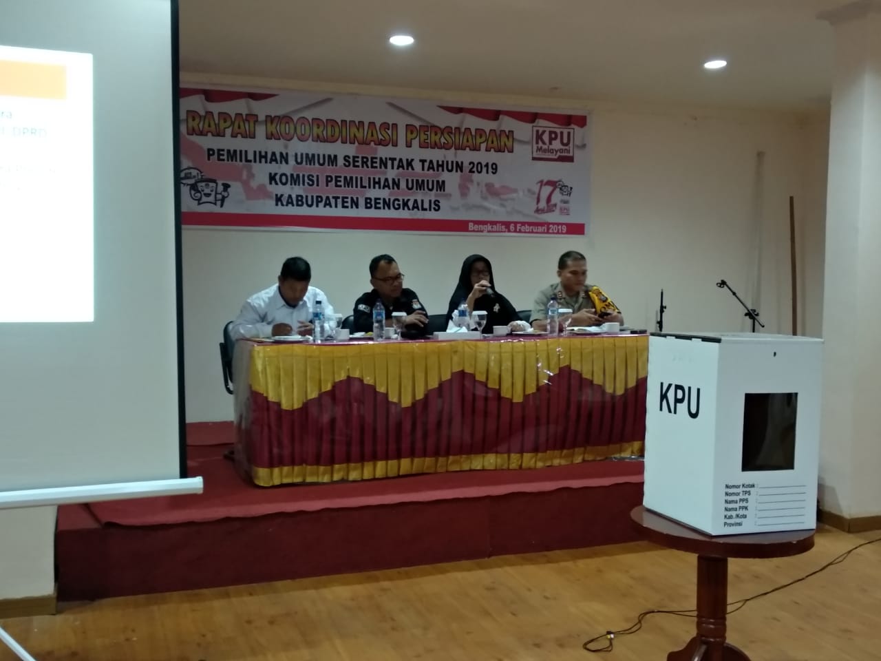 Kapolres Hadiri Rakor Persiapan Pemilu Serentak 2019