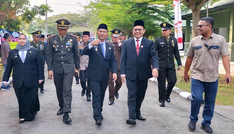 Hadiri Upacara HUT TNI ke-78, Ketua DPRD Bengkalis Ajak Masyarakat Menjaga Keutuhan NKRI