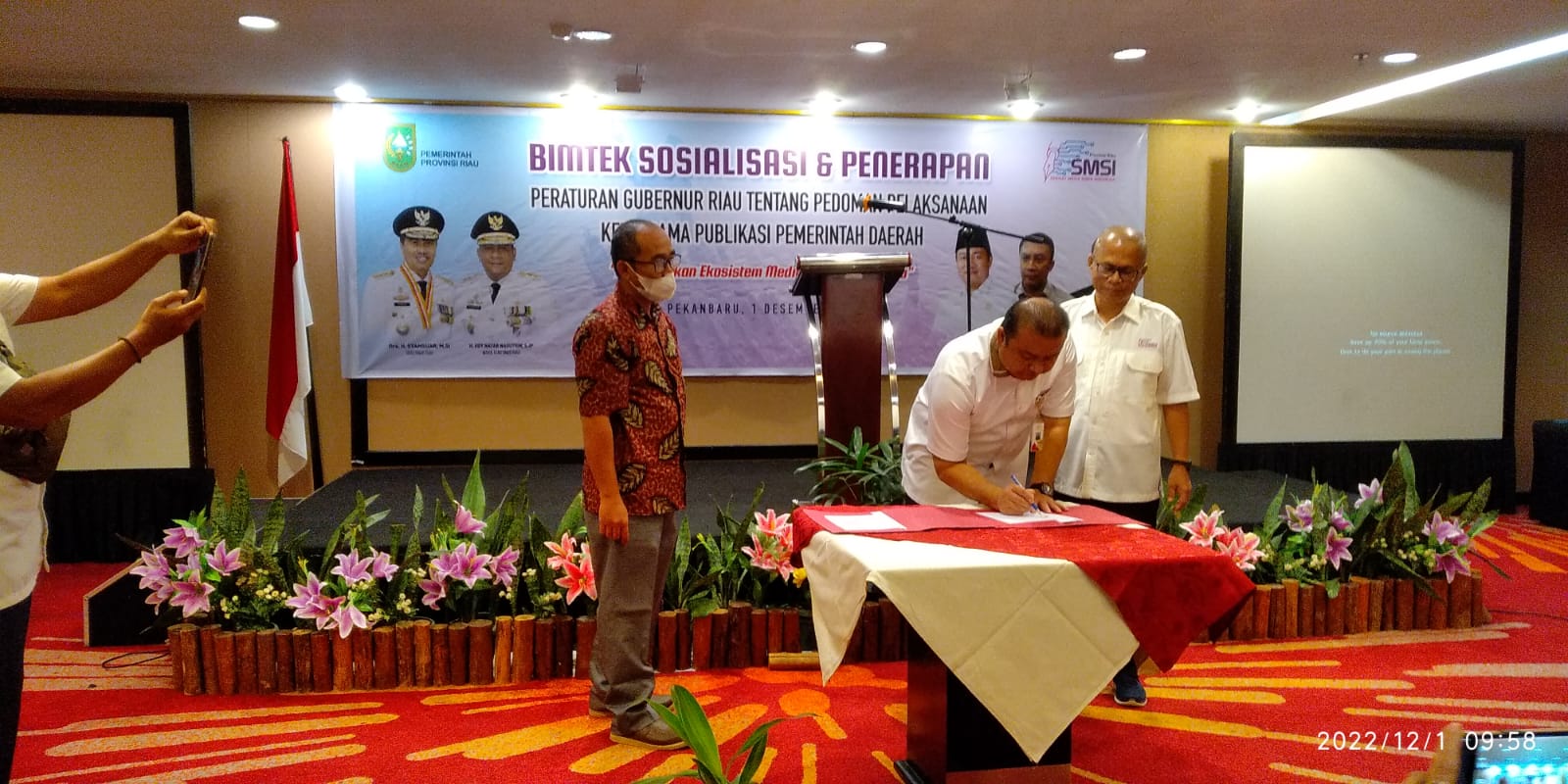 Jalin Sinergitas Positif, SMSI Riau dan PT SPR Teken MoU