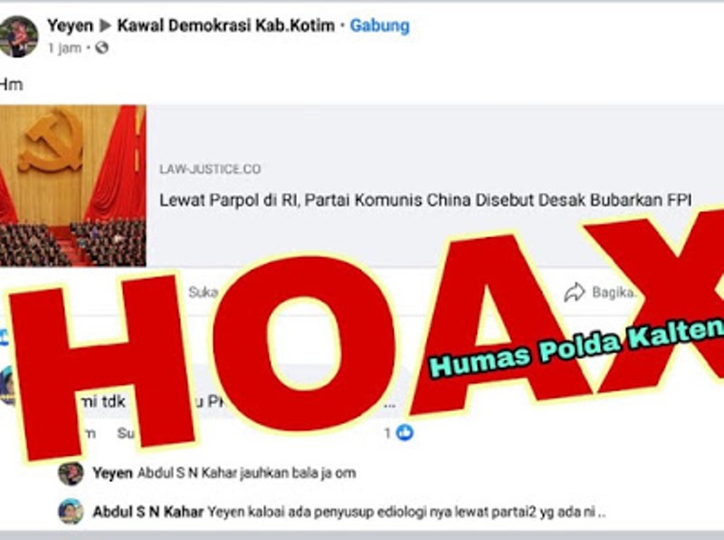 Unggah Link Berita Partai Komunis China Desak FPI Bubar, Ardian Ditangkap