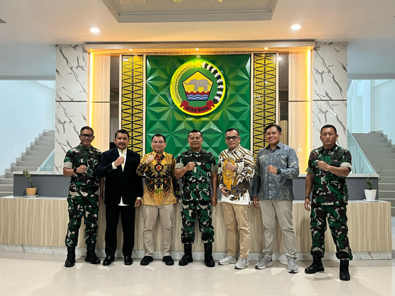 Pererat Silaturahmi, Unilak Kunjungi Korem 031/Wira Bima