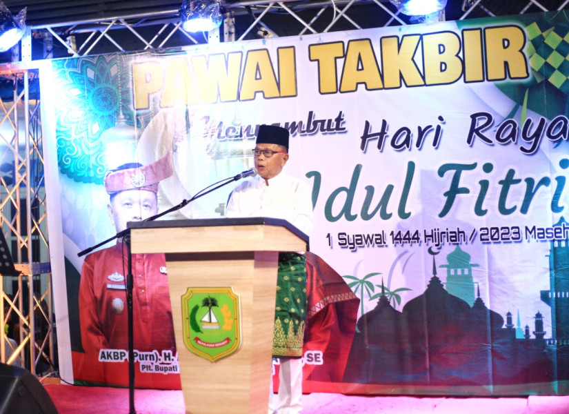 Plt. Bupati H. Asmar Lepas Pawai Takbir Idul Fitri 2023