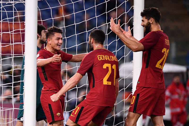 Roma Menang Lawan Genoa 2-1