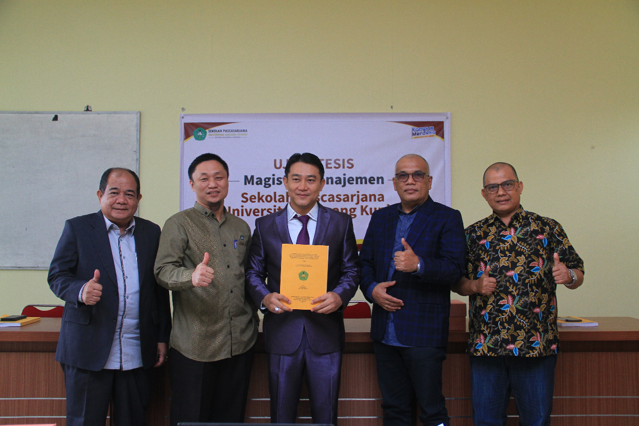 Wakil Ketua DPRD Riau  Hardianto Resmi Menyandang Gelar Magister Manajemen Sekolah Pascasarjana Unil