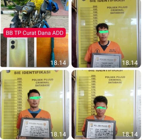 Beraksi saat Ditinggal Salat Jumat, Tiga Maling Uang ADD Rp133 Juta di Rohil Ditangkap Polisi