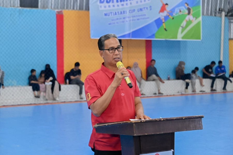 Geliatkan Kembali Olahraga Futsal, Bupati Bengkalis Buka Mutiasari Unity Cup 2025