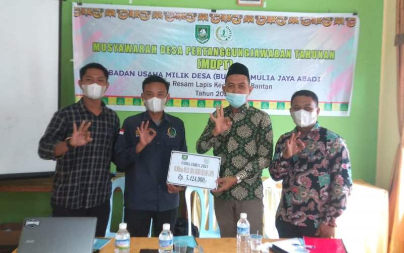 Kades Resam Lapis Buka Resmi MDPT BUMDesa 2022