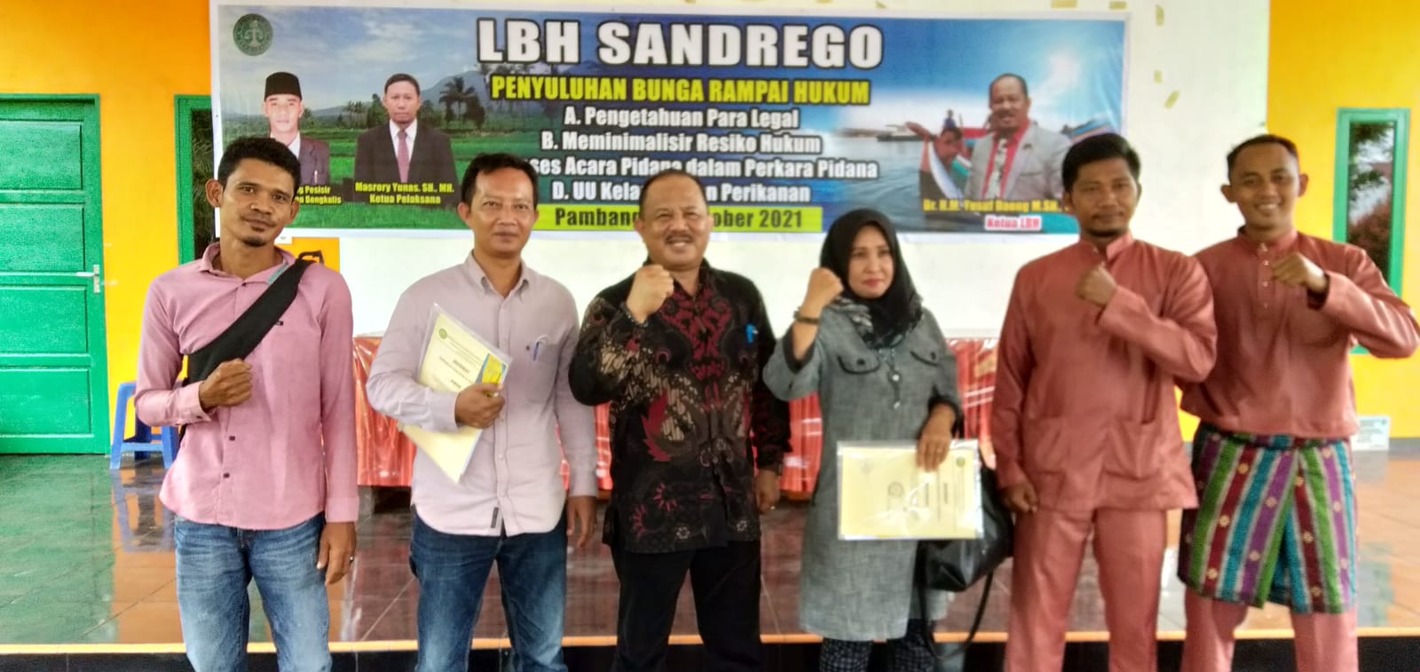 Penyuluhan Bunga Rampai Hukum, Pemdes Pambang Pesisir Gandeng LBH Sandrego