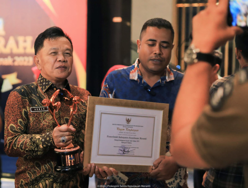 Kabupaten Kepulauan Meranti Kembali Raih Penghargaan Kabupaten Layak Anak Tahun 2023