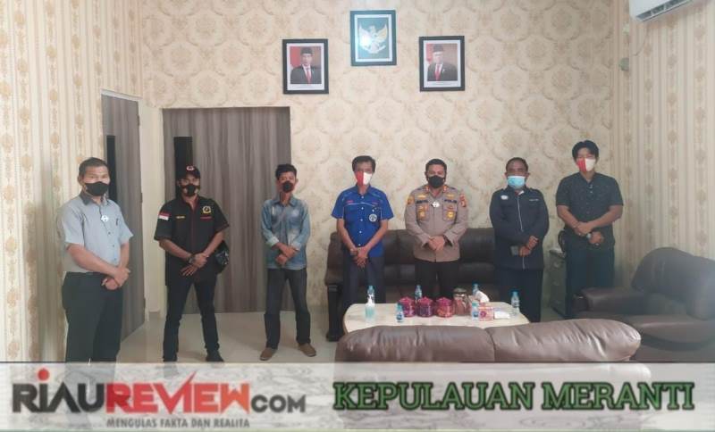 Pengurus Ikatan Wartawan Online (IWO) Silaturahmi dan Audiensi dengan Kapolres Kepulauan Meranti