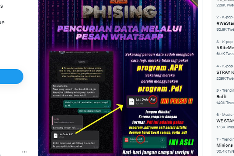 Setelah APK Ketahuan , Kini Penipu Gunakan Cara  Pdf