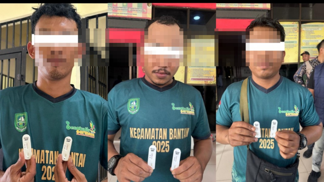 Tes Urine, Tiga Pegawai Kantor Camat Bantan Positif Narkoba