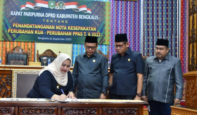 Sesuai Nota Kesepahaman, APBD-Perubahan Bengkalis 2022 Rp 4,508 Triliun