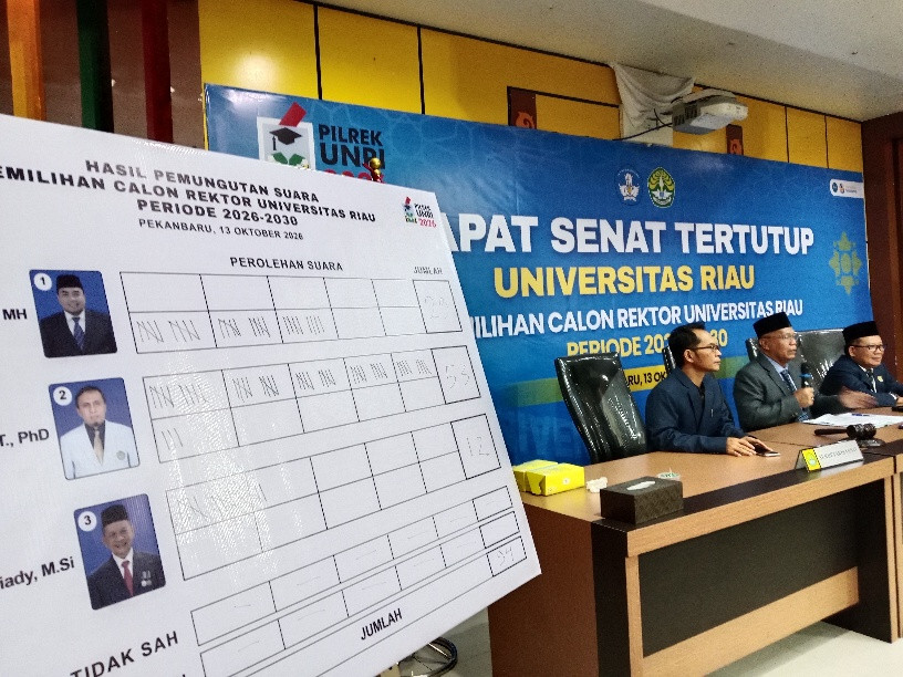 Prof Ahmad Fadli Terpilih Sebagai Rektor Unri 2026-2030, Pelantikan Dijadwalkan Desember