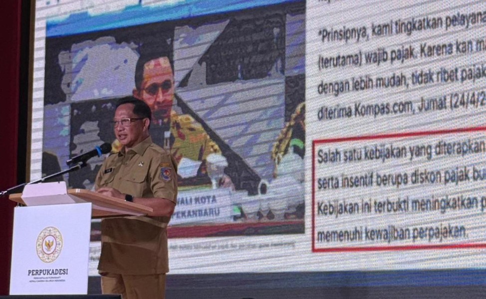 Mendagri Tito Puji Strategi Agung Nugroho, PAD Pekanbaru Jadi Contoh Nasional