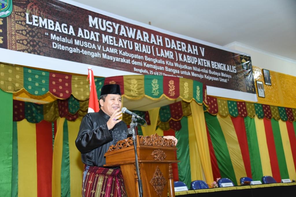 Hadiri Musda ke-V LAMR Bengkalis, Ini Permintaan Datuk Seri Syahril Abu Bakar