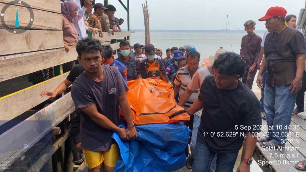 Tim SAR Gabungan Temukan Korban Tabrakan Dua Speedboat di Perairan Sialang Pasung