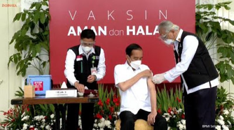 Disuntik Vaksin Covid-19, Jokowi: Tidak Terasa Sama Sekali