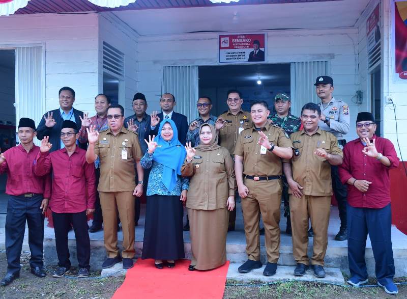 Diresmikan Bupati Kasmarni,  Kopdes Merah Putih Bantan Tengah Siap Perkuat Ekonomi Masyarakat