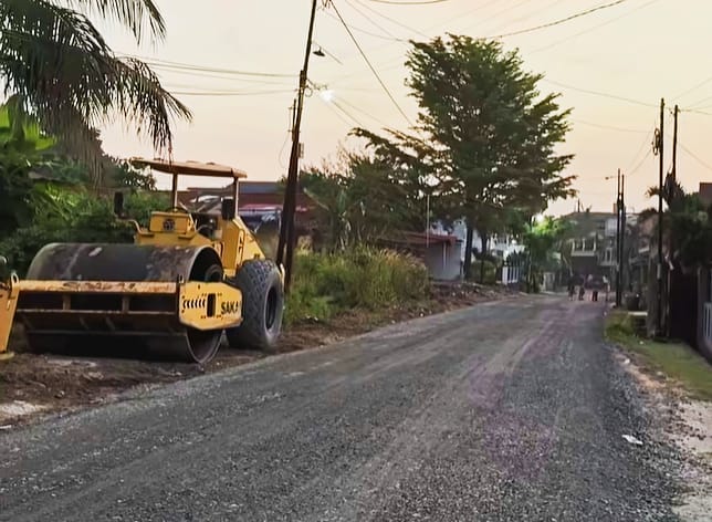 Puluhan Tahun tak Tersentuh Pembangunan, Kini Jalan Melati Pekanbaru Diperbaiki