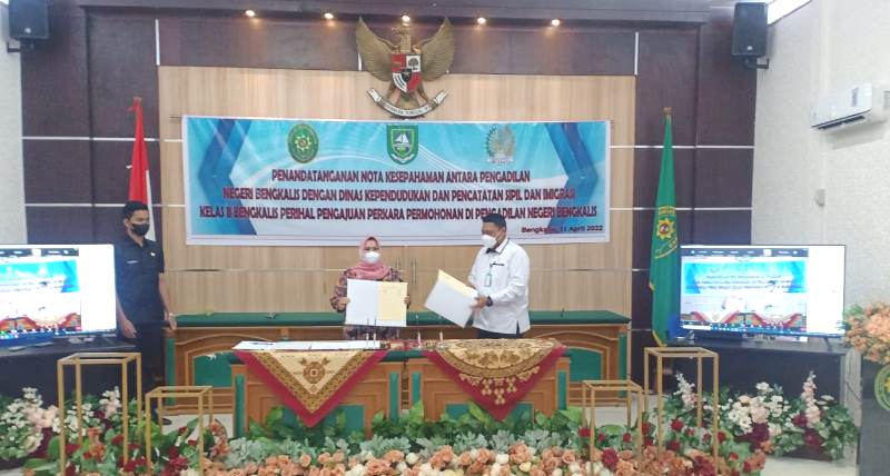 PN Bengkalis MoU Bidang Hukum Administrasi dengan Pemkab Bengkalis