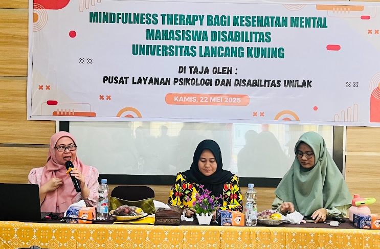 Jaga Kesehatan Mental Mahasiswa Disabilitas, PLPD Unilak Gelar Mindfulness Therapy