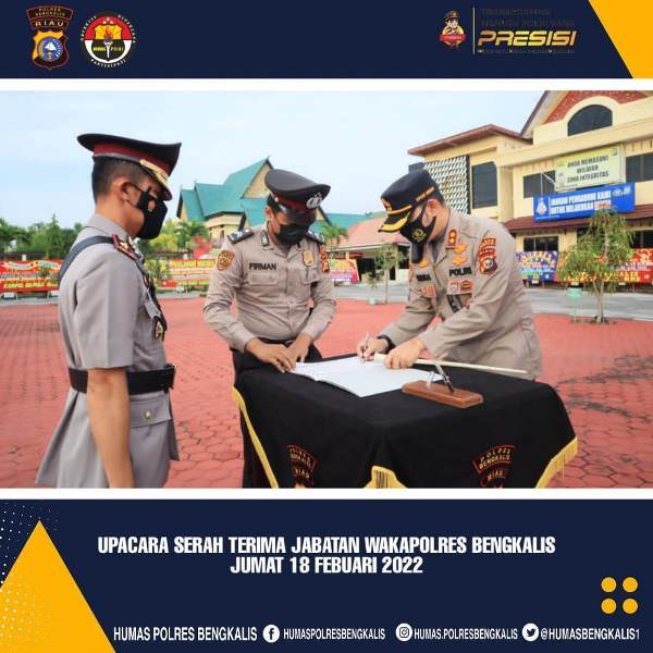 Sertijab Wakapolres, Kompol Aslely Tunip Digantikan Kompol Irnanda Oktora