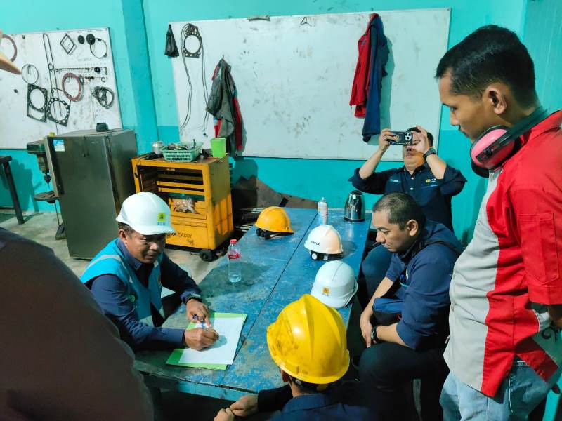 PLN Bengkalis Lakukan Pemeliharaan di PLTD Pangkalan Batang