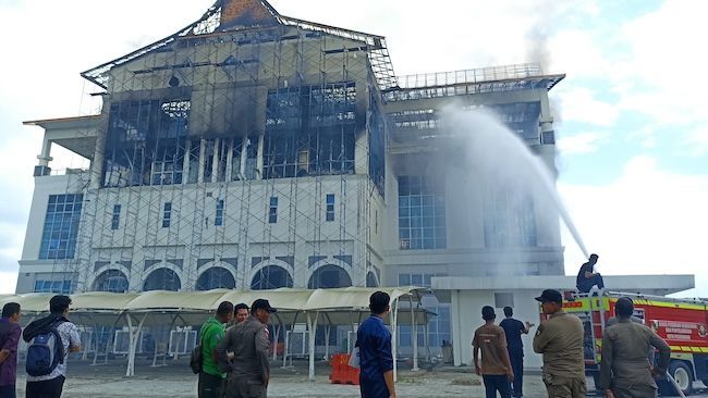 Tunggu Hasil Labfor, Perbaikan Gedung Lipat Kajang Belum Bisa Dilakukan