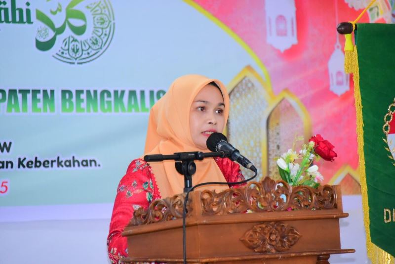 Peringatan Maulid Nabi, DWP Bengkalis Serukan Silaturahmi dan Donasi